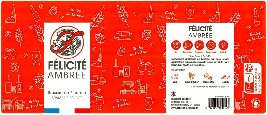 Etiquette BRASSERIE FELICITE 32