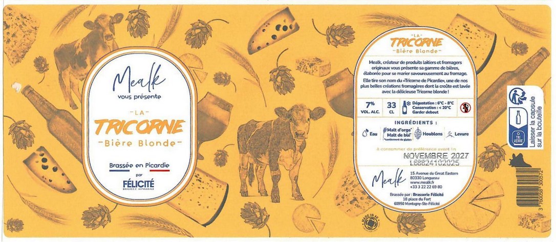 Etiquette BRASSERIE FELICITE 34