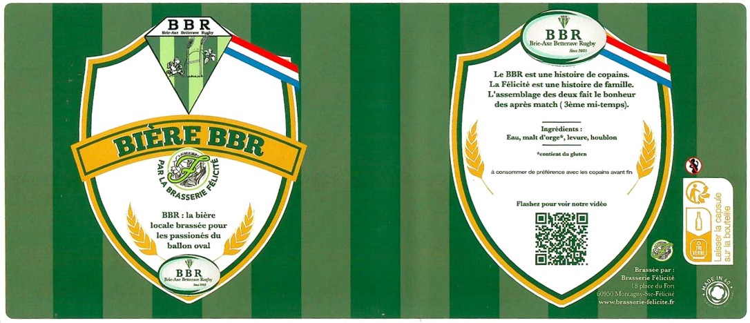 Etiquette BRASSERIE FELICITE 35