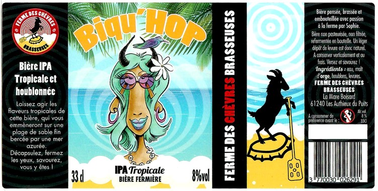 Etiquette BRASSERIE FERME DES CHEVRES BRASSEUSES 04