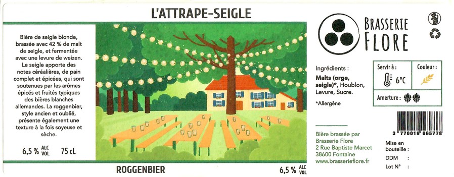 Etiquette BRASSERIE FLORE 05