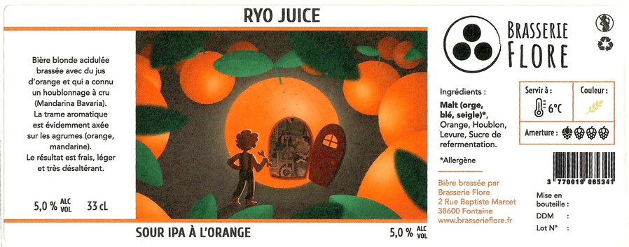 Etiquette BRASSERIE FLORE 09