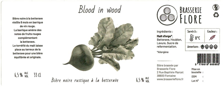 Etiquette BRASSERIE FLORE 10