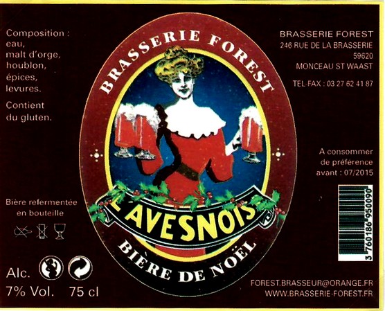 etiquette BRASSERIE FOREST 13