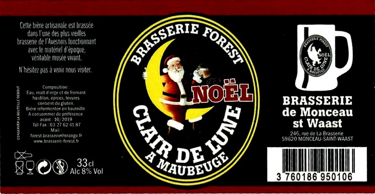 etiquette BRASSERIE FOREST 26