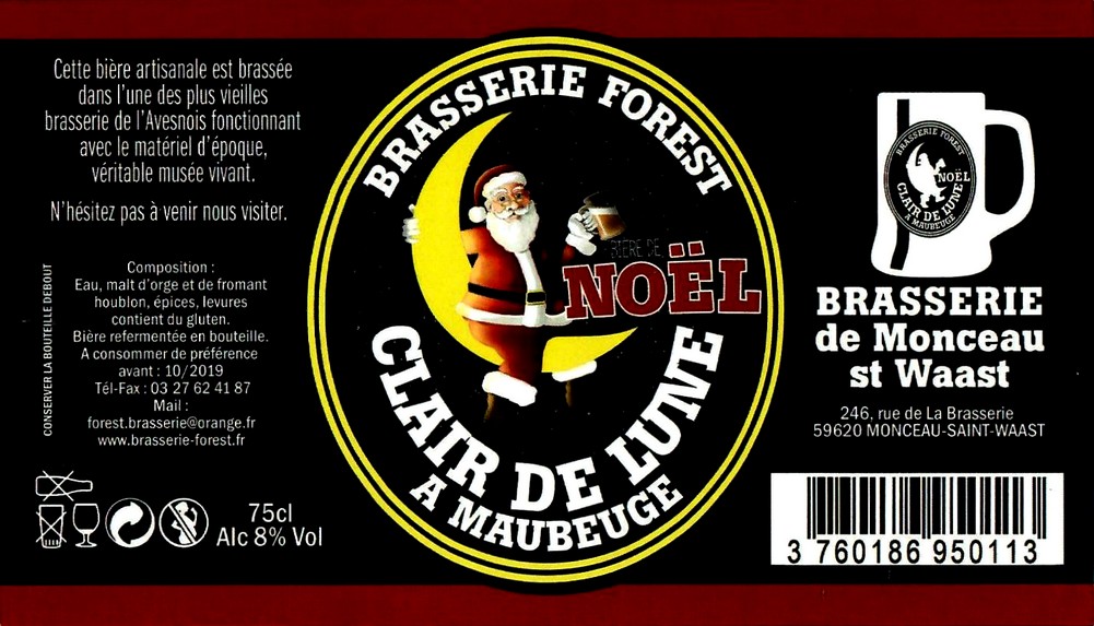 etiquette BRASSERIE FOREST 30