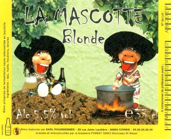 Etiquette BRASSERIE FOREST 34