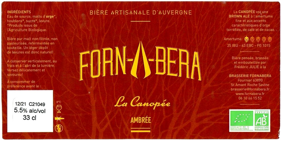 Etiquette BRASSERIE FORNABERA 02