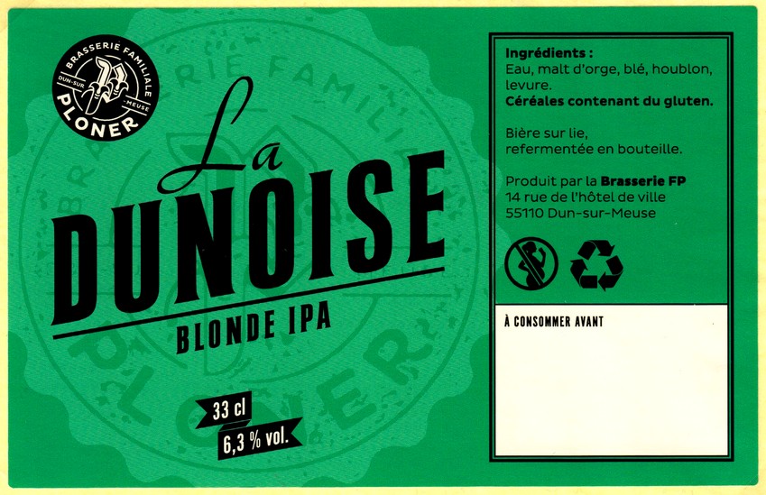 etiquette BRASSERIE FP LA DUNOISE 03