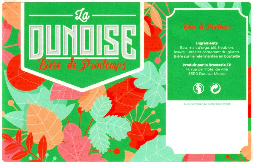 etiquette BRASSERIE FP LA DUNOISE 05