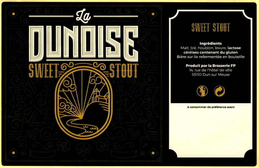etiquette BRASSERIE FP LA DUNOISE 06