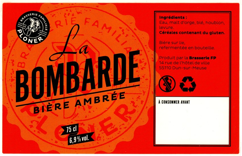 etiquette BRASSERIE FP LA DUNOISE 07