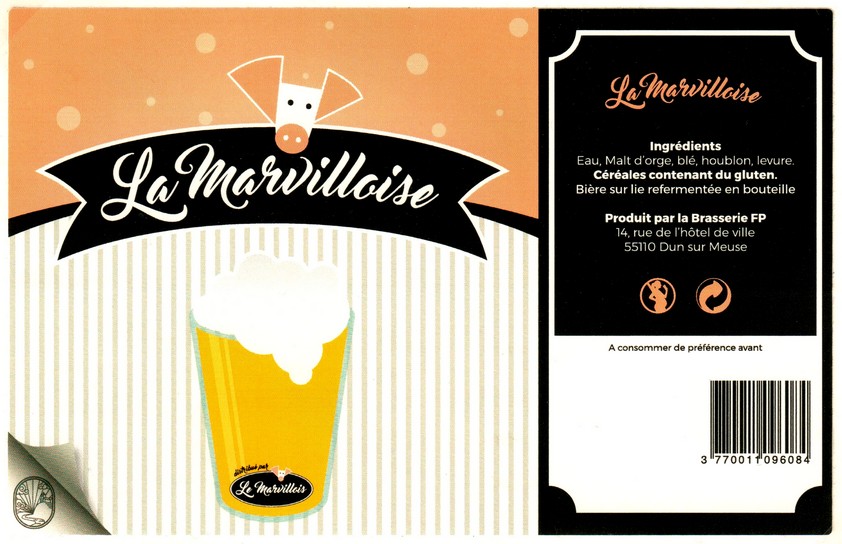 etiquette BRASSERIE FP LA DUNOISE 10