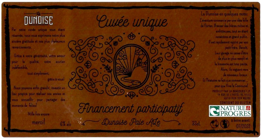 etiquette BRASSERIE FP 25