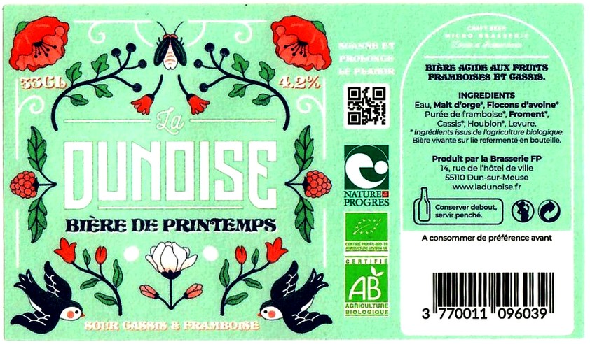 Etiquette BRASSERIE FP 30