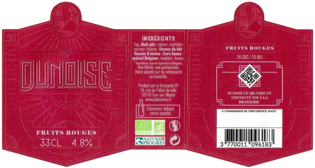 Etiquette BRASSERIE FP 34