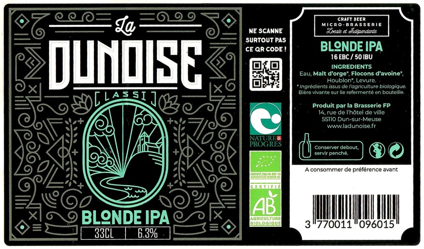 Etiquette BRASSERIE FP 37