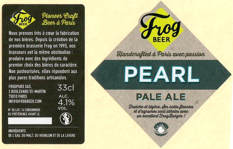 Etiquette BRASSERIE FROGBEER 05