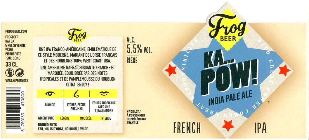 Etiquette BRASSERIE FROGBEER 06