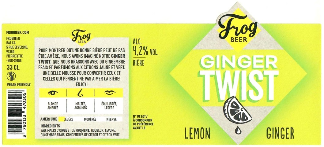 Etiquette BRASSERIE FROGBEER 08