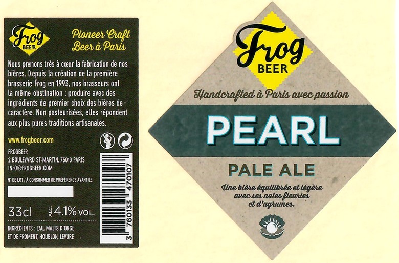 Etiquette BRASSERIE FROGBEER 11