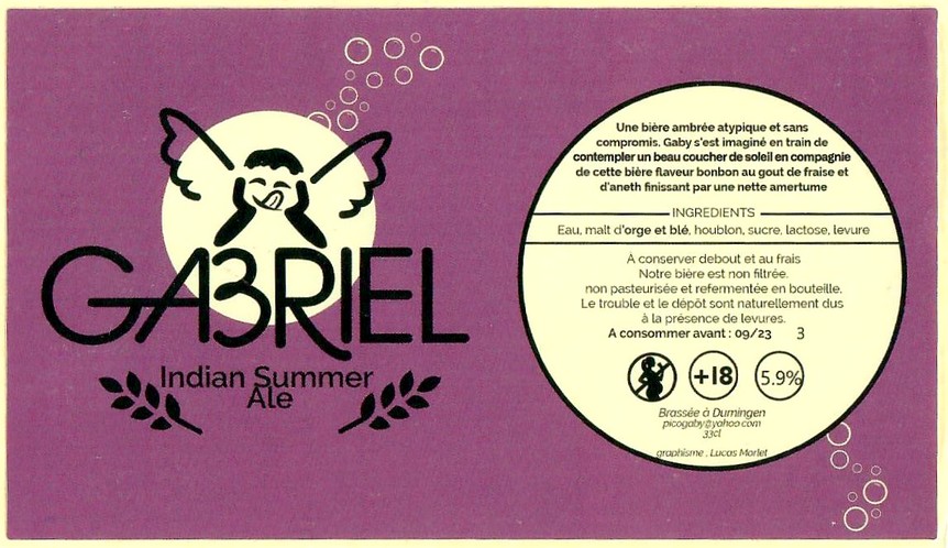 Etiquette BRASSERIE GABRIEL 02