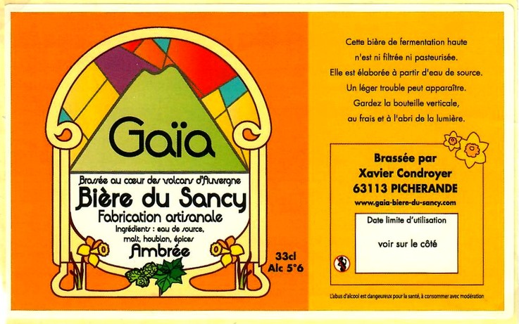 etiquette BRASSERIE GAIA 01