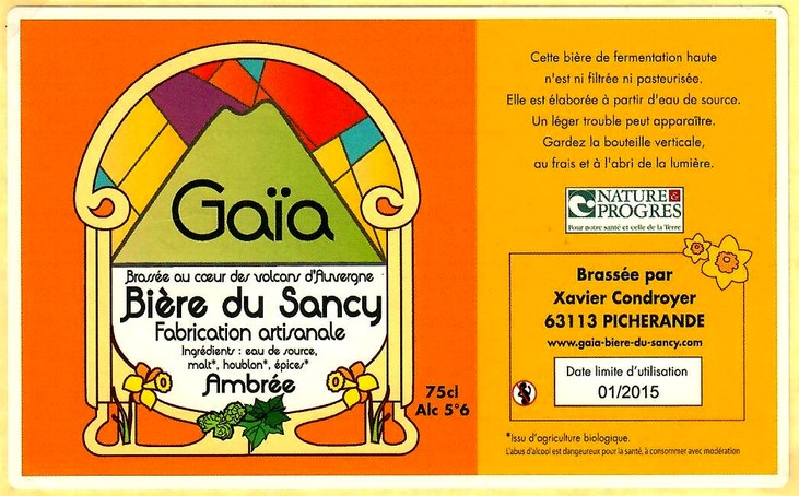 etiquette BRASSERIE GAIA 12