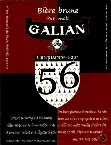 etiquette BRASSERIE GALIAN 07