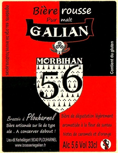 Etiquette BRASSERIE GALIAN 25