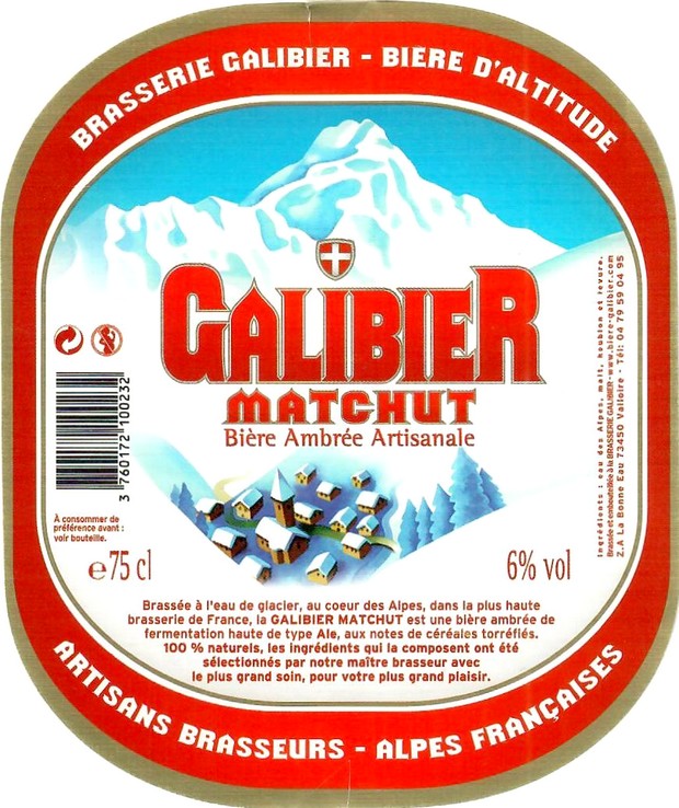 Etiquette BRASSERIE GALIBIER 03