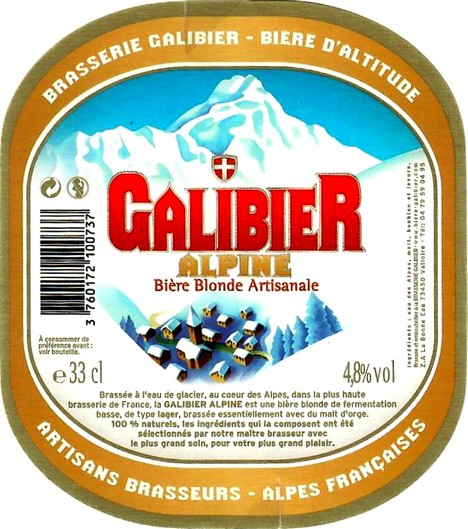 Etiquette BRASSERIE GALIBIER 05