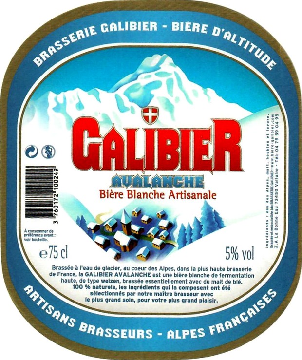 Etiquette BRASSERIE GALIBIER 11