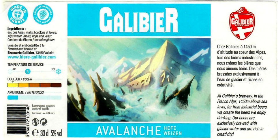 Etiquette BRASSERIE GALIBIER 17