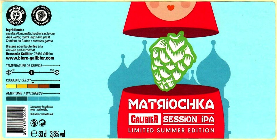 Etiquette BRASSERIE GALIBIER 21