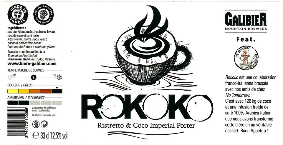 Etiquette BRASSERIE GALIBIER 23