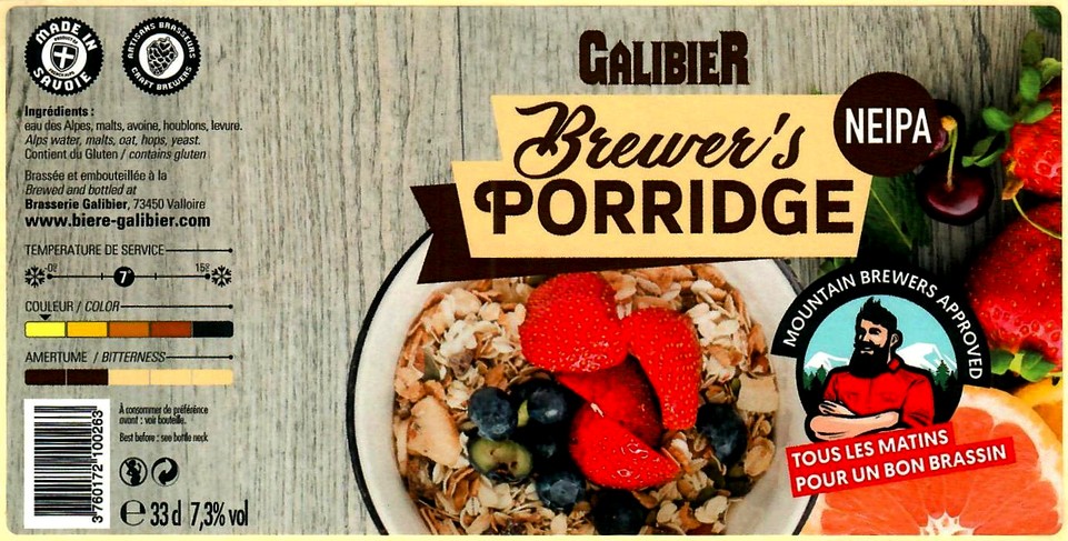 Etiquette BRASSERIE GALIBIER 24