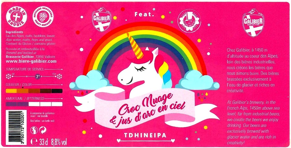 Etiquette BRASSERIE GALIBIER 25