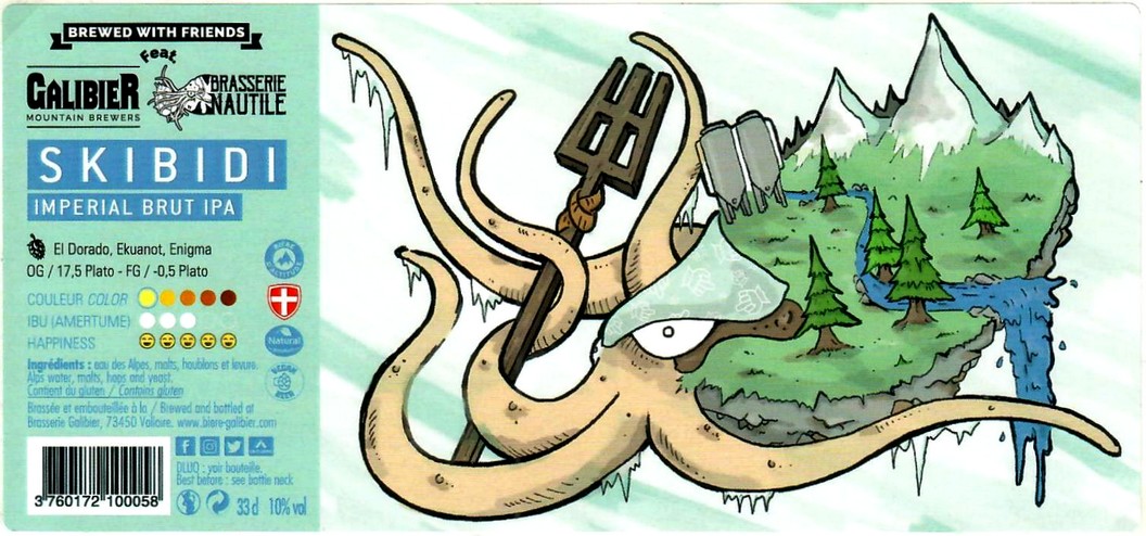 Etiquette BRASSERIE GALIBIER 26