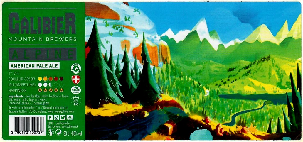 Etiquette BRASSERIE GALIBIER 27