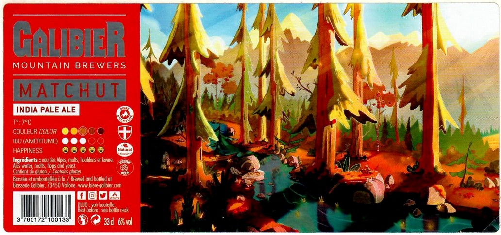 Etiquette BRASSERIE GALIBIER 30