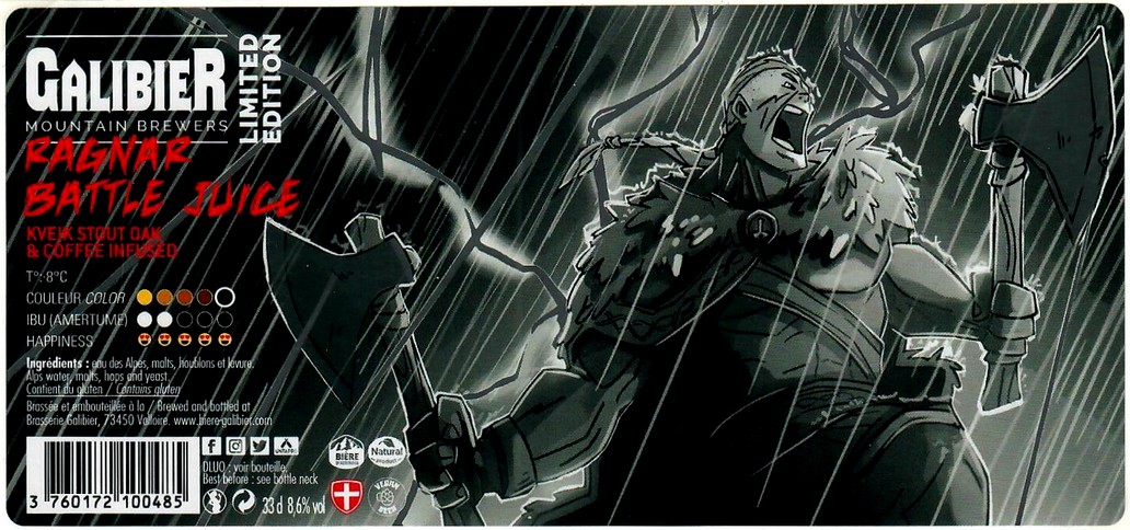 Etiquette BRASSERIE GALIBIER 33