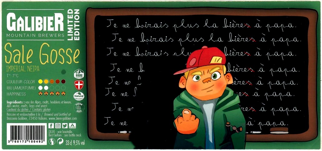 Etiquette BRASSERIE GALIBIER 34