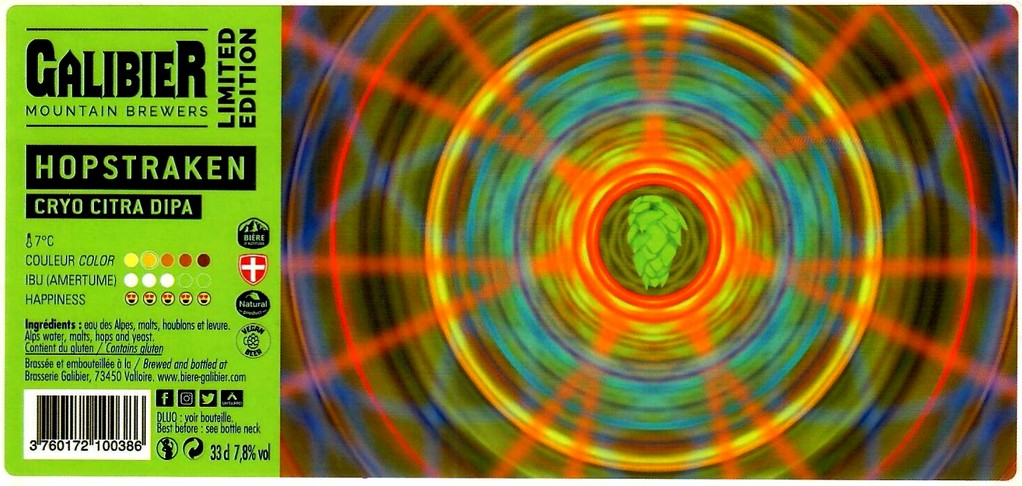 Etiquette BRASSERIE GALIBIER 36