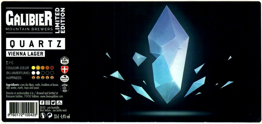 Etiquette BRASSERIE GALIBIER 37