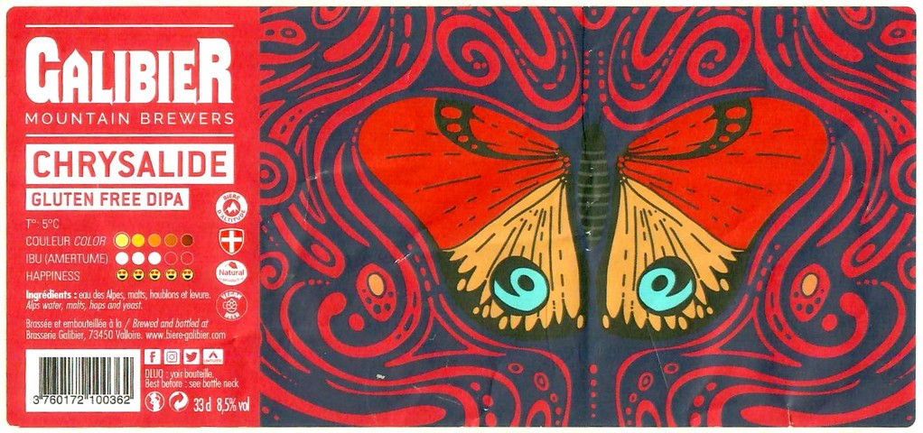 etiquette BRASSERIE GALIBIER 39