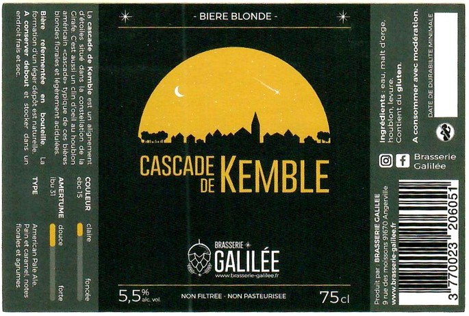 Etiquette BRASSERIE GALILEE 02