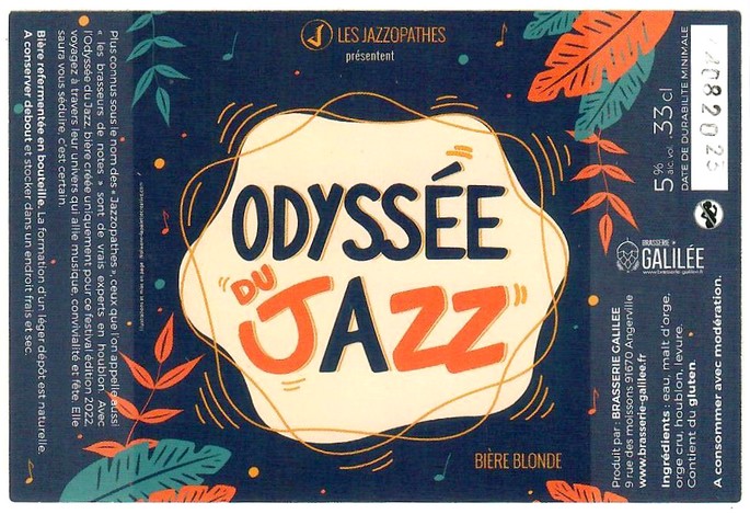 Etiquette BRASSERIE GALILEE 10