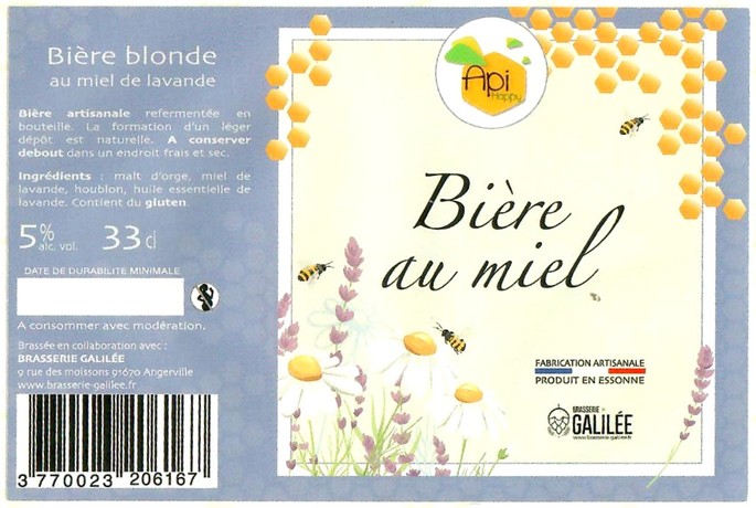 Etiquette BRASSERIE GALILEE 16