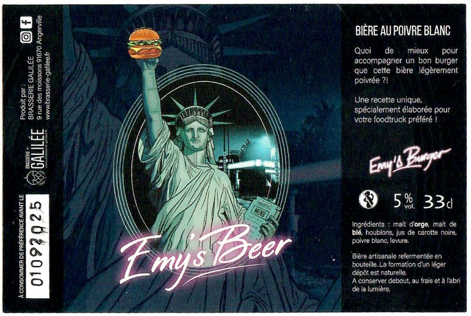 Etiquette BRASSERIE GALILEE 28